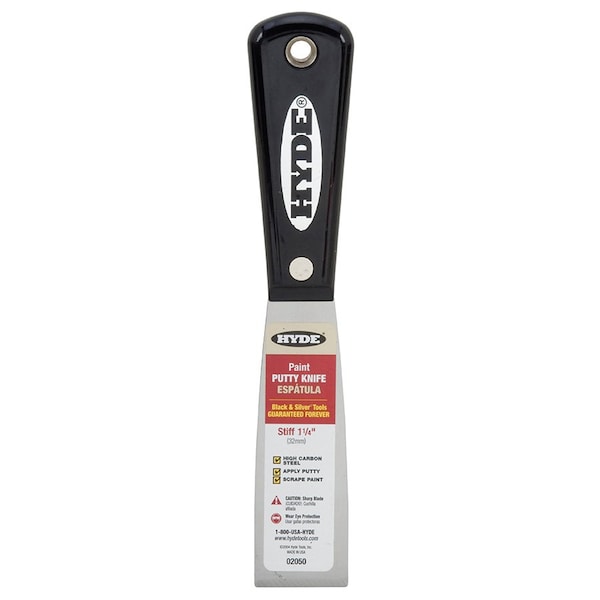 Hyde 1-1/4 in. Bs Hcs Stiff Putty Knife 02050 2050 - main